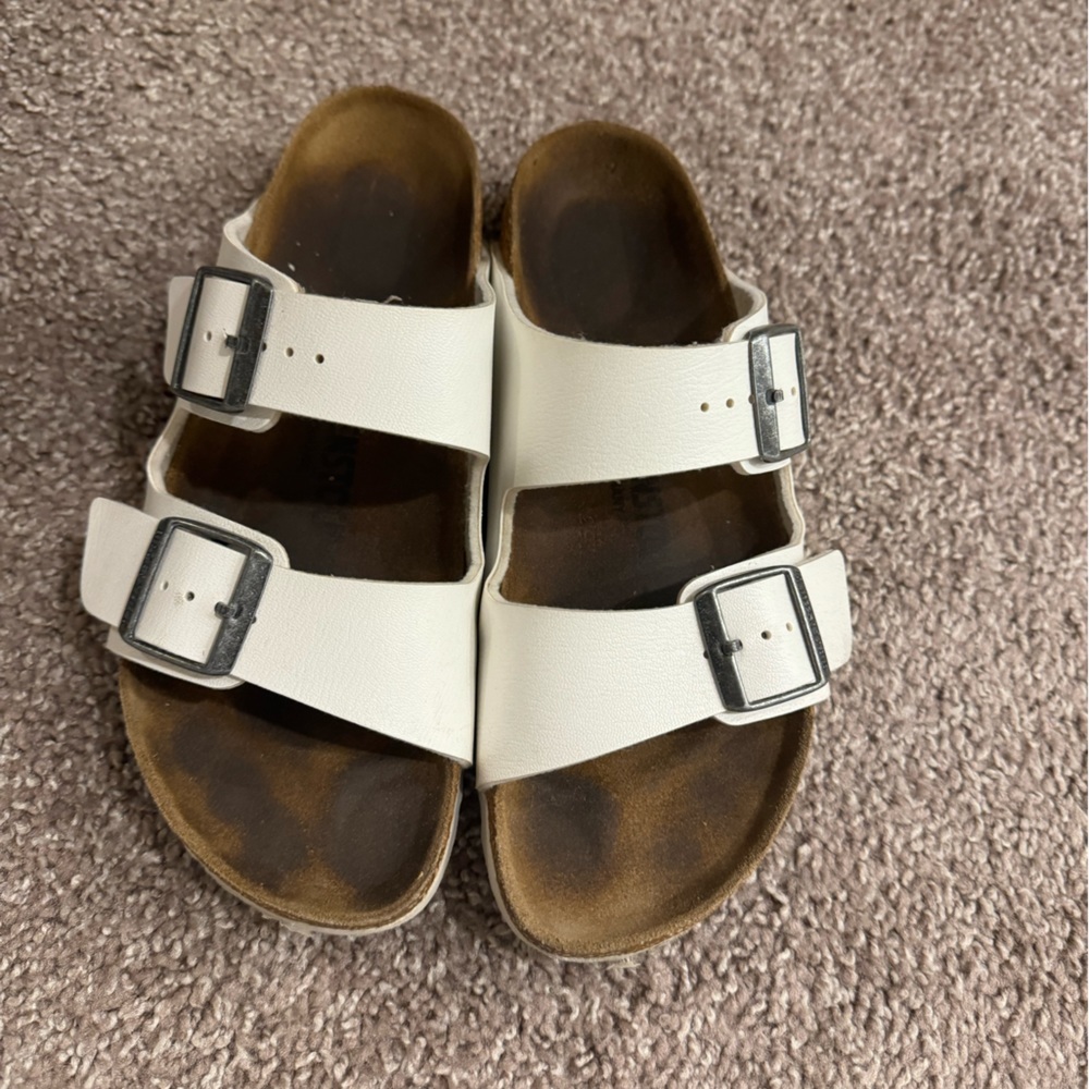 COPY - White Arizona Birkenstocks